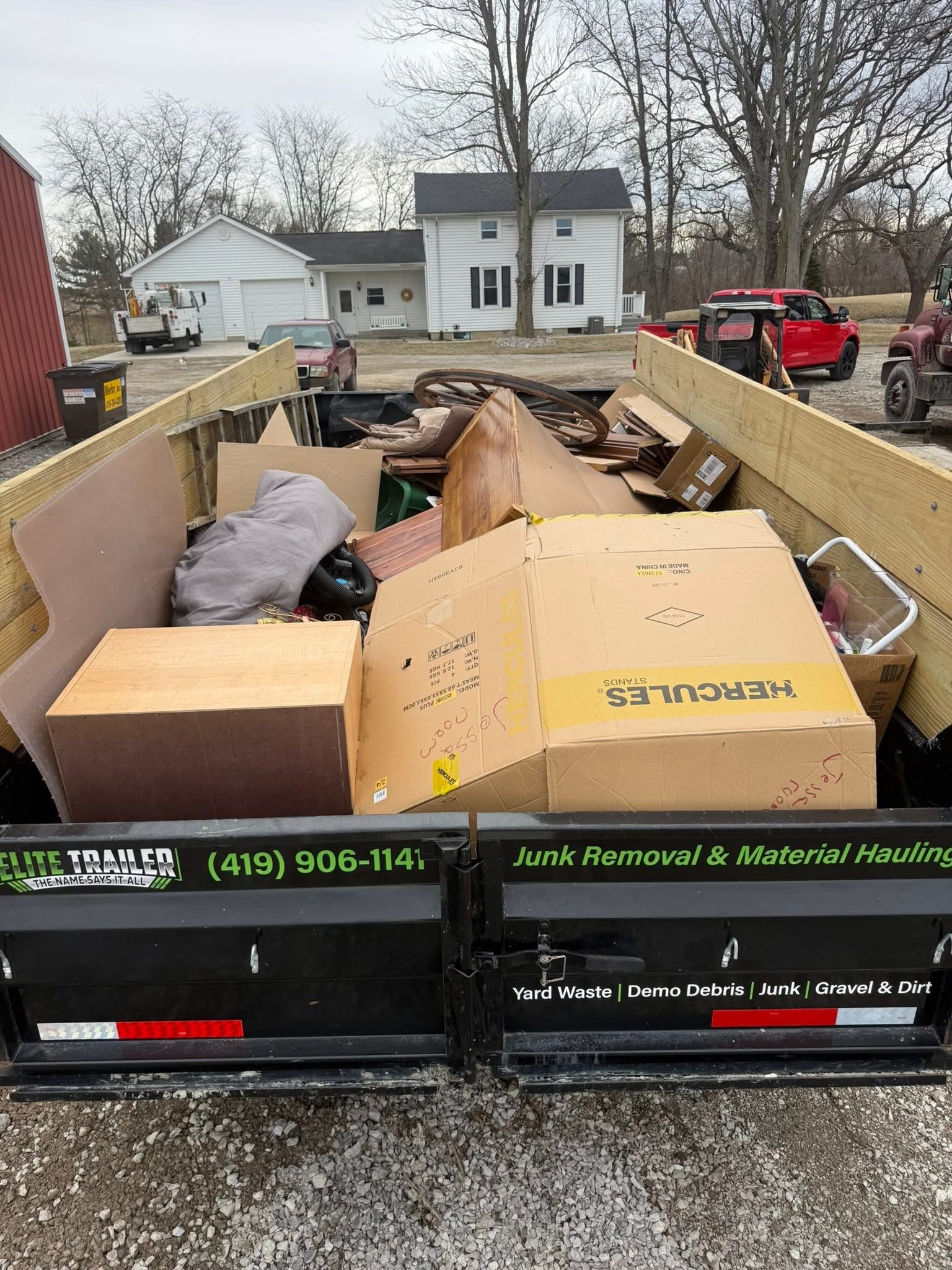 Garage cleanout completed in one haul