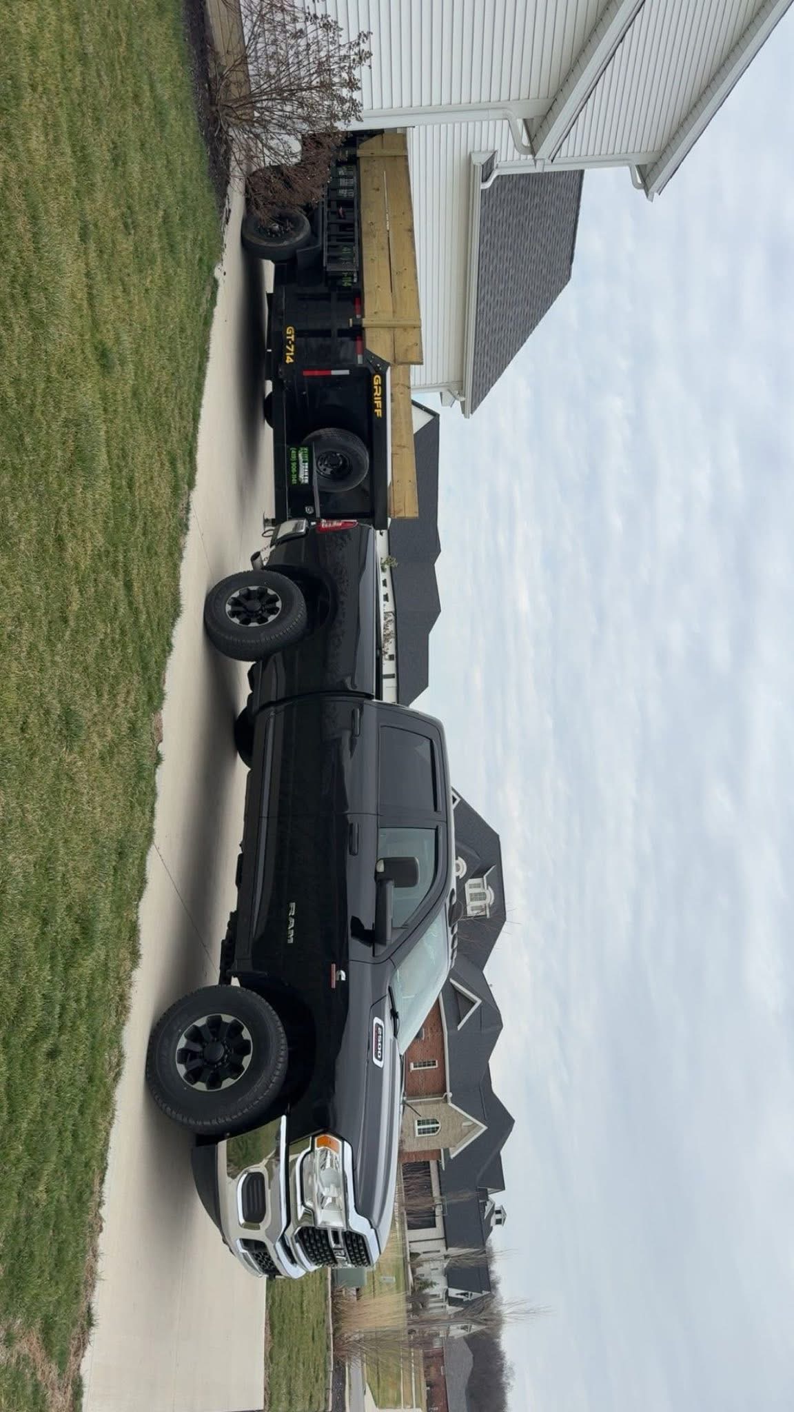 Loaded and ready — customer filled, we haul